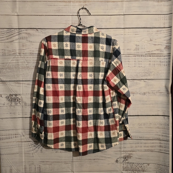 2 Haband Plaid button-down womans longsleeve shirts size Medium. - Picture 6 of 8